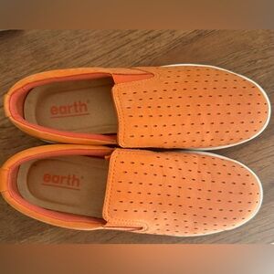 Earth Orange Perforated Slip-On Sneakers size 9